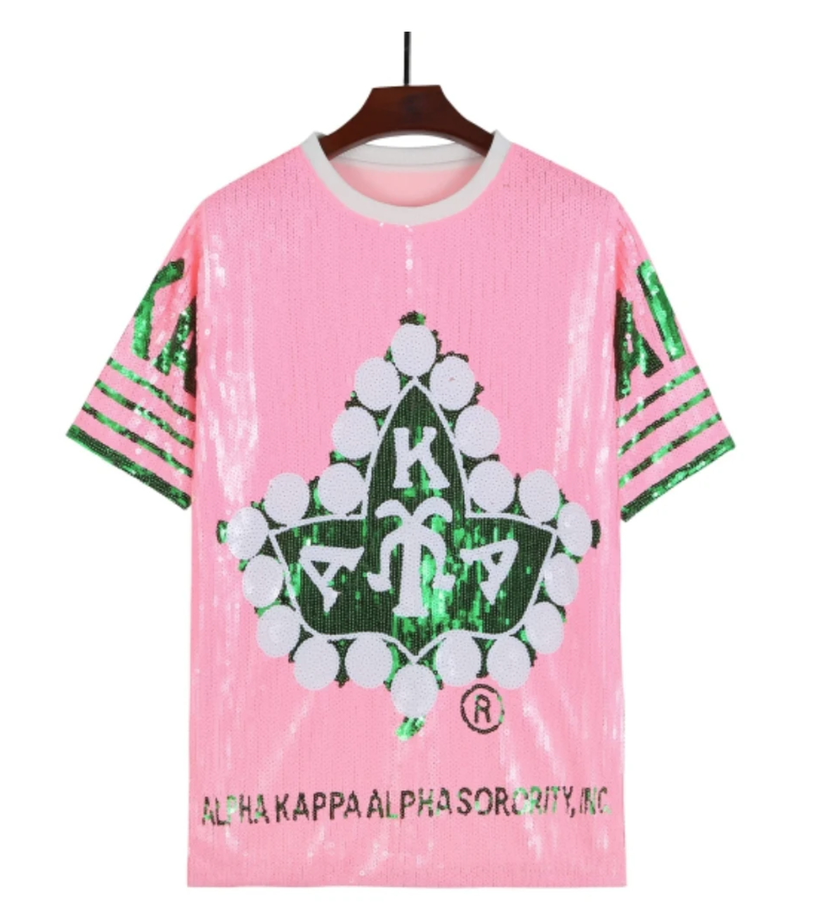 AKA Sequin Jersey Dress or Top Pinky & Pearls AKA Sequin Jersey Dress or Top Pinky & Pearls