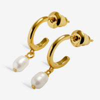 Loved By You Pearl Hoop Hoop Earrings