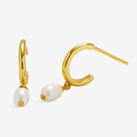 Loved By You Pearl Hoop Hoop Earrings