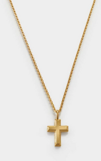 Cross Waterproof Gold Necklace