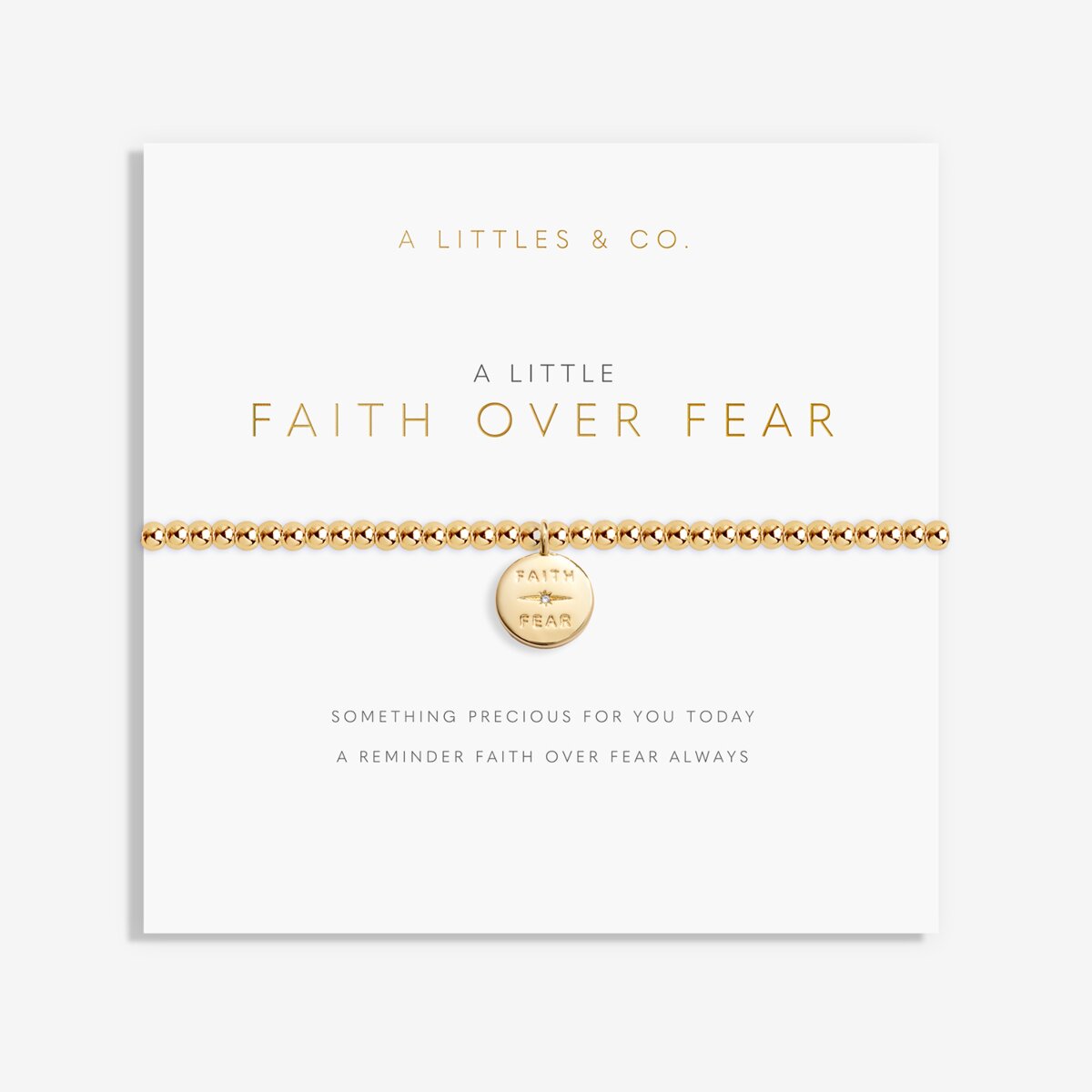 A Little 'Faith Over Fear' Bracelet