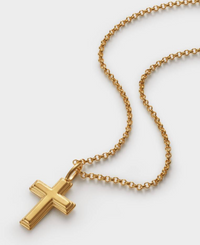 Cross Waterproof Gold Necklace