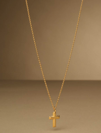 Cross Waterproof Gold Necklace