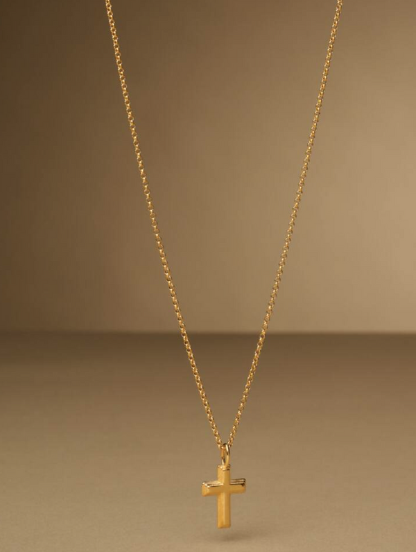 Cross Waterproof Gold Necklace