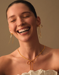 Amelie Waterproof Gold Bow Necklace