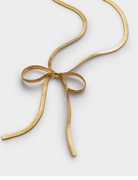 Amelie Waterproof Gold Bow Necklace