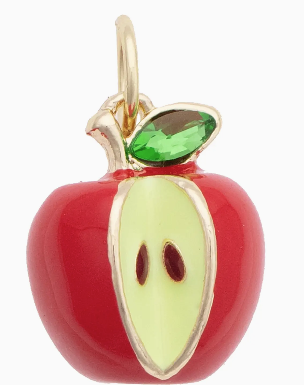 Canvas Style Charm Bar- Gala 3-D Apple Charm in Red