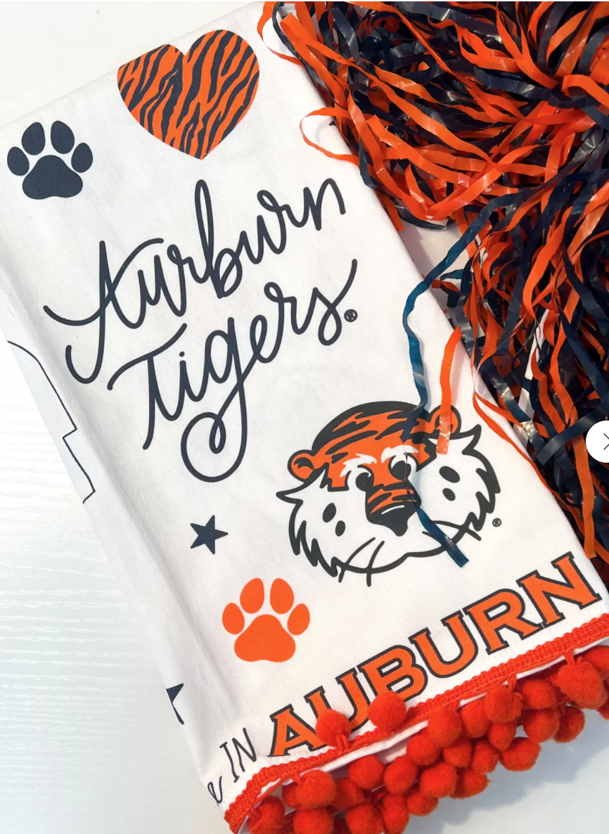 Auburn Tiger Tea Towel