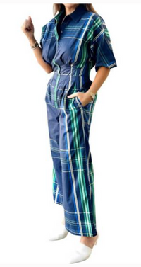 Penelope Plaid Jumpsuit
