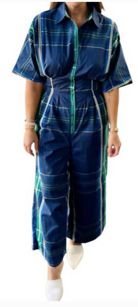 Penelope Plaid Jumpsuit