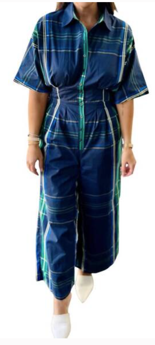 Penelope Plaid Jumpsuit