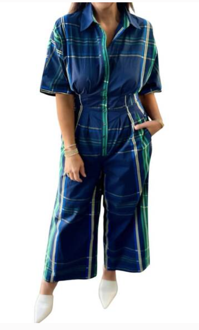 Penelope Plaid Jumpsuit