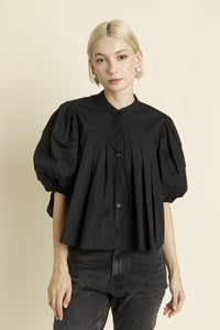 Peggy PLEATED PINTUCK BLOUSE