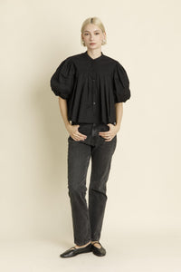 Peggy PLEATED PINTUCK BLOUSE