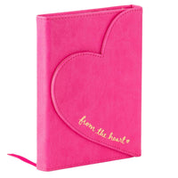 Heart Flap Journal - Hot Pink
