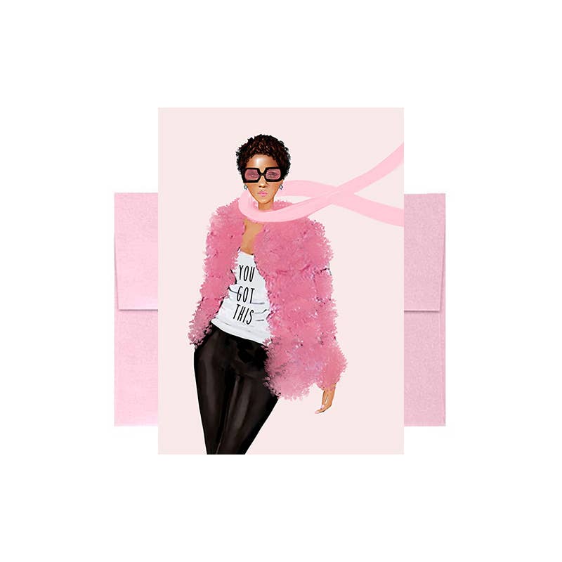 Pink You Got This Greeting Card - Breast Cancer