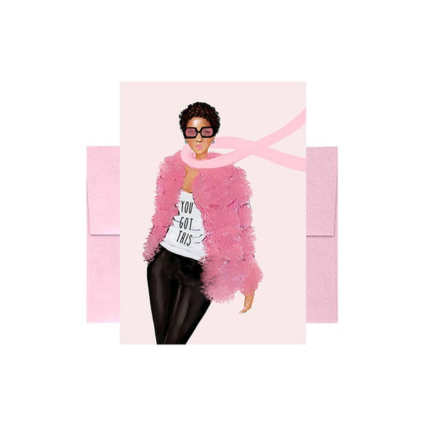 Pink You Got This Greeting Card - Breast Cancer