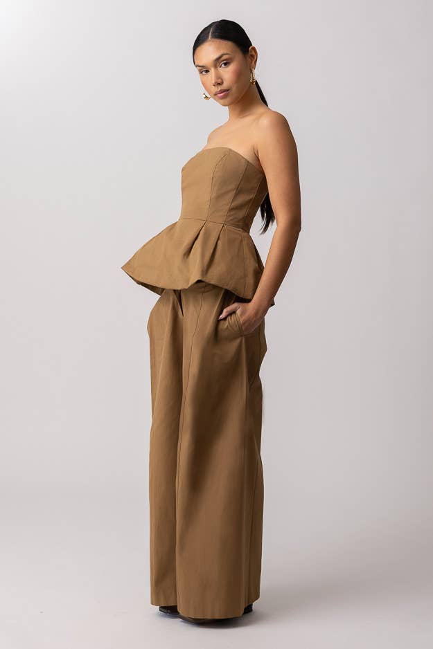 TOVE PANTS: MOCHA / S