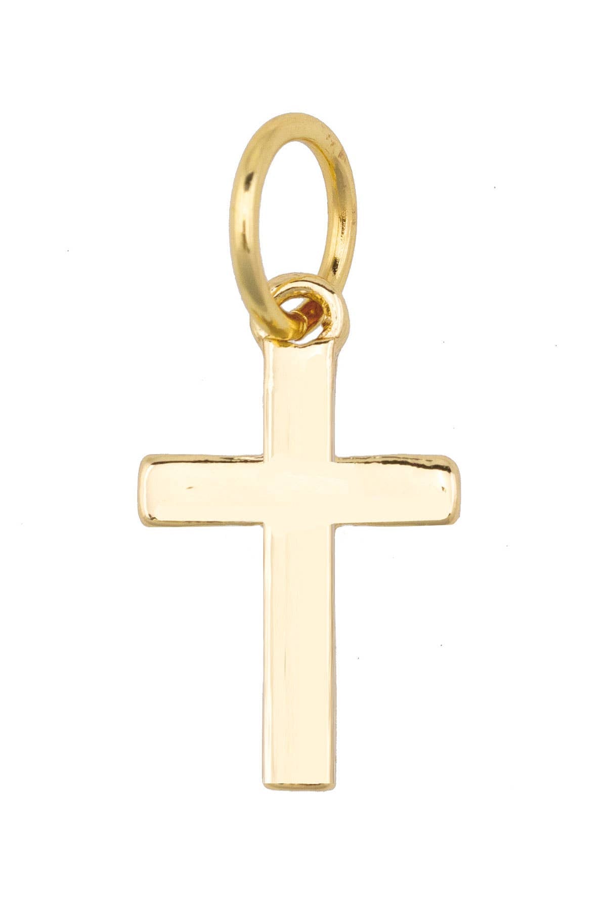 CANVAS STYLE CHARM BAR-Cross Charm in Shiny Gold
