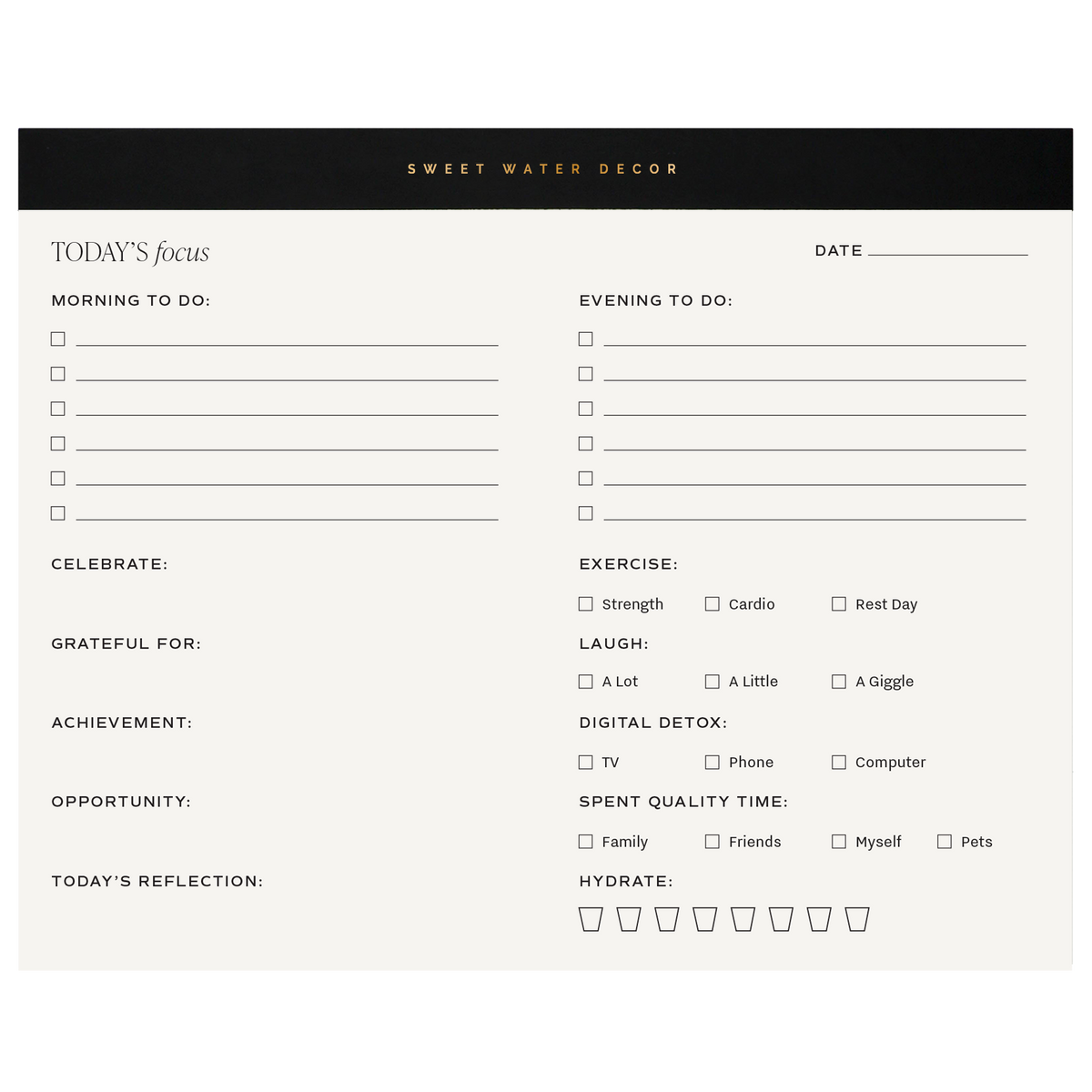 Self Care Notepad - Stationery and Gifts