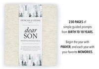 Dear Son Childhood Keepsake Book | Gift for Mom or Spouse: Blue