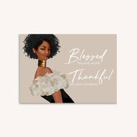 Blessed and Thankful Greeting Card
