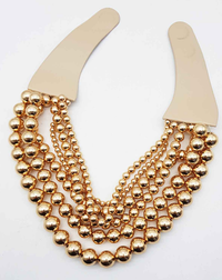 CHUNKY BEADED LAYERED NECKLACE CLASP
