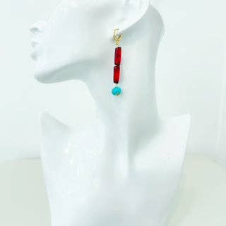 Beaded Dangle Earrings - Boho Drops