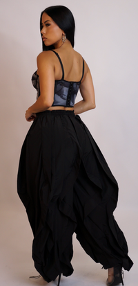 Luxe Ruffled Baggy Pants