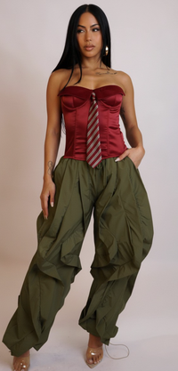 Luxe Ruffled Baggy Pants