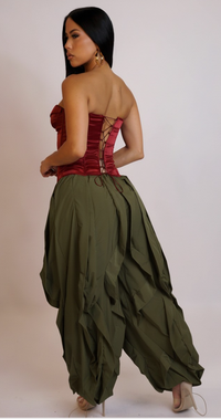 Luxe Ruffled Baggy Pants