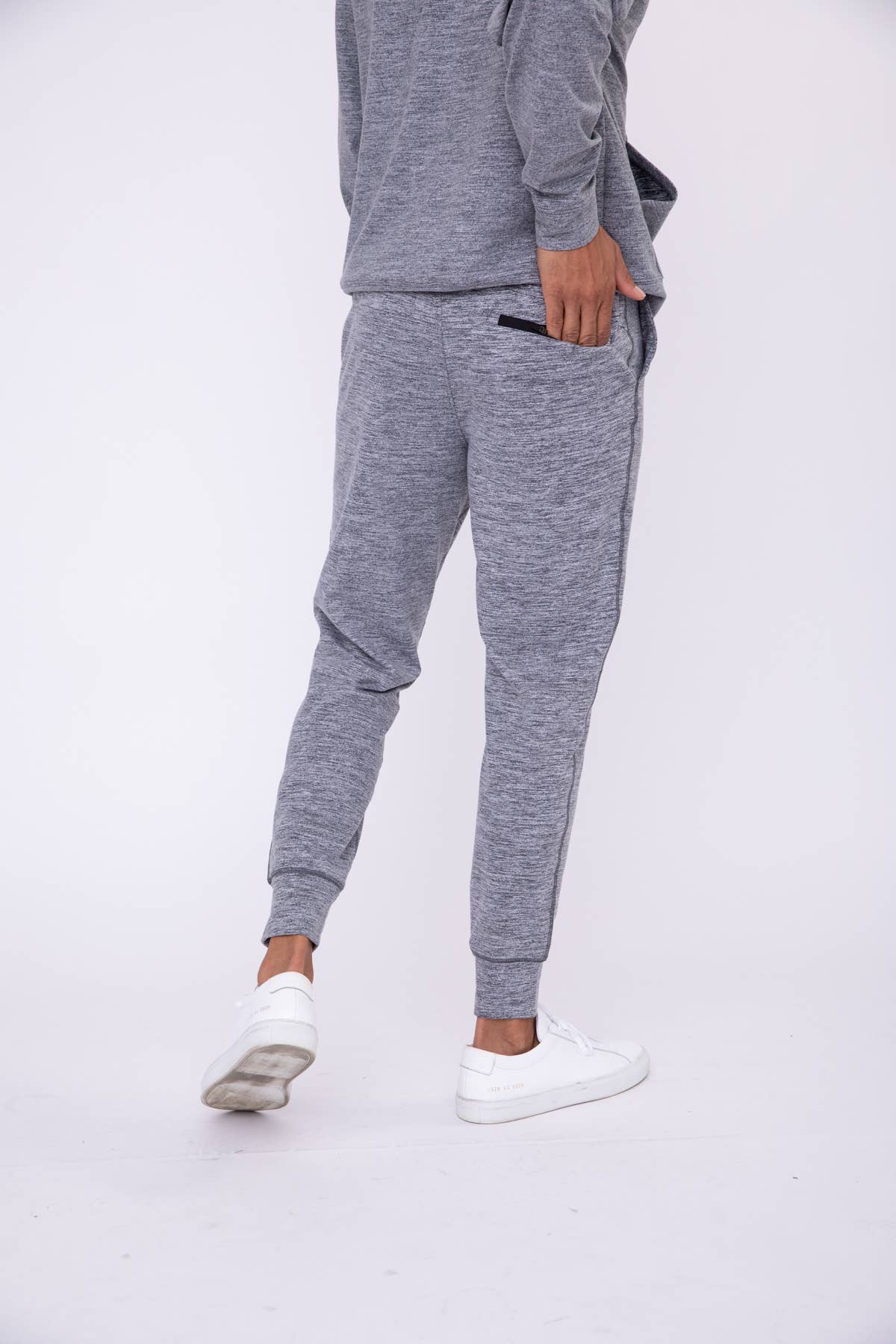 MEN - Melange Joggers: BLACK