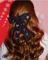 Brianna Cannon Atlanta Falcons Black Logo Headband or Black Bow Barrette