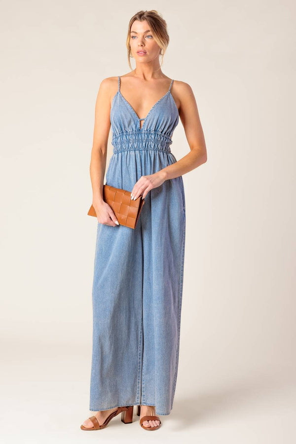 Donna denim jumpsuit