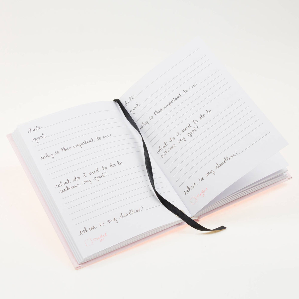 Inspirational Goals Tracker Hardcover Journal
