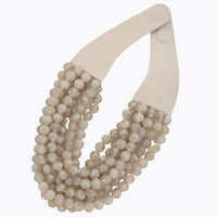 NEW CHUNKY BEADED LAYERED MAGNETIC NECKLACE
