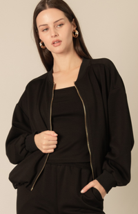 P. CILL Butter Modal Bomber Jacket