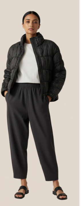 Abbie Black Quilted Jacket