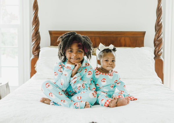 Black Santa Claus - Button Down PJs & Buttflap