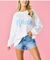 Mama Sparkle Sweatshirt (Pink or Blue)