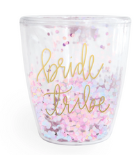 Glitter Wine Acrylic Glass Bride Tribe & Bride