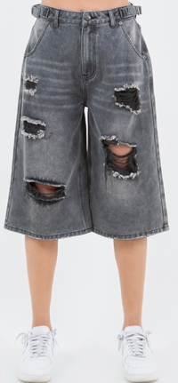 Brit Distressed Jean Shorts
