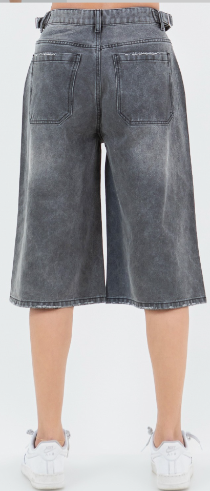 Brit Distressed Jean Shorts