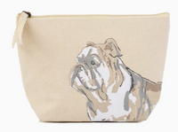 Bulldog Love Tote or Cosmetic Bag