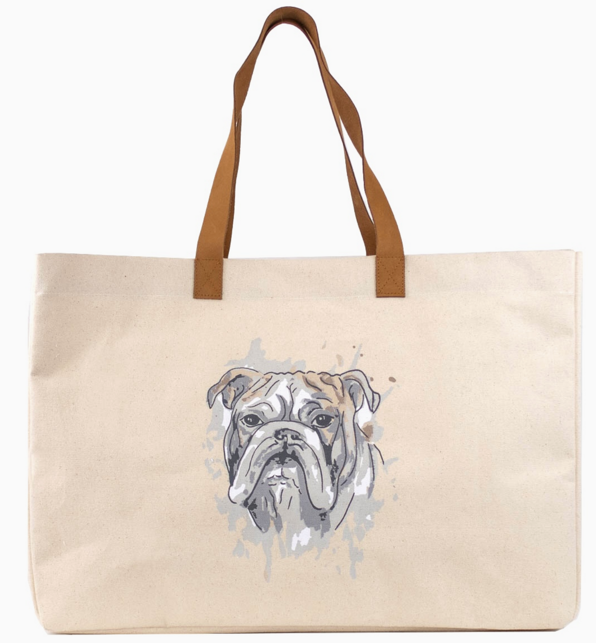 Bulldog Love Tote or Cosmetic Bag