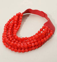 CHUNKY BEADED LAYERED NECKLACE CLASP