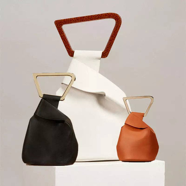 "ANANYA"  Women's Vegan Leather Satchel: BLACK or BROWN