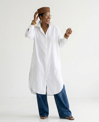 Untamed Loose Fit Blouse: White / S