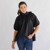 Ryan Bow Top: Black or Khaki