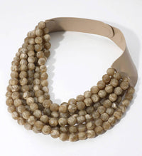 CHUNKY BEADED LAYERED NECKLACE CLASP